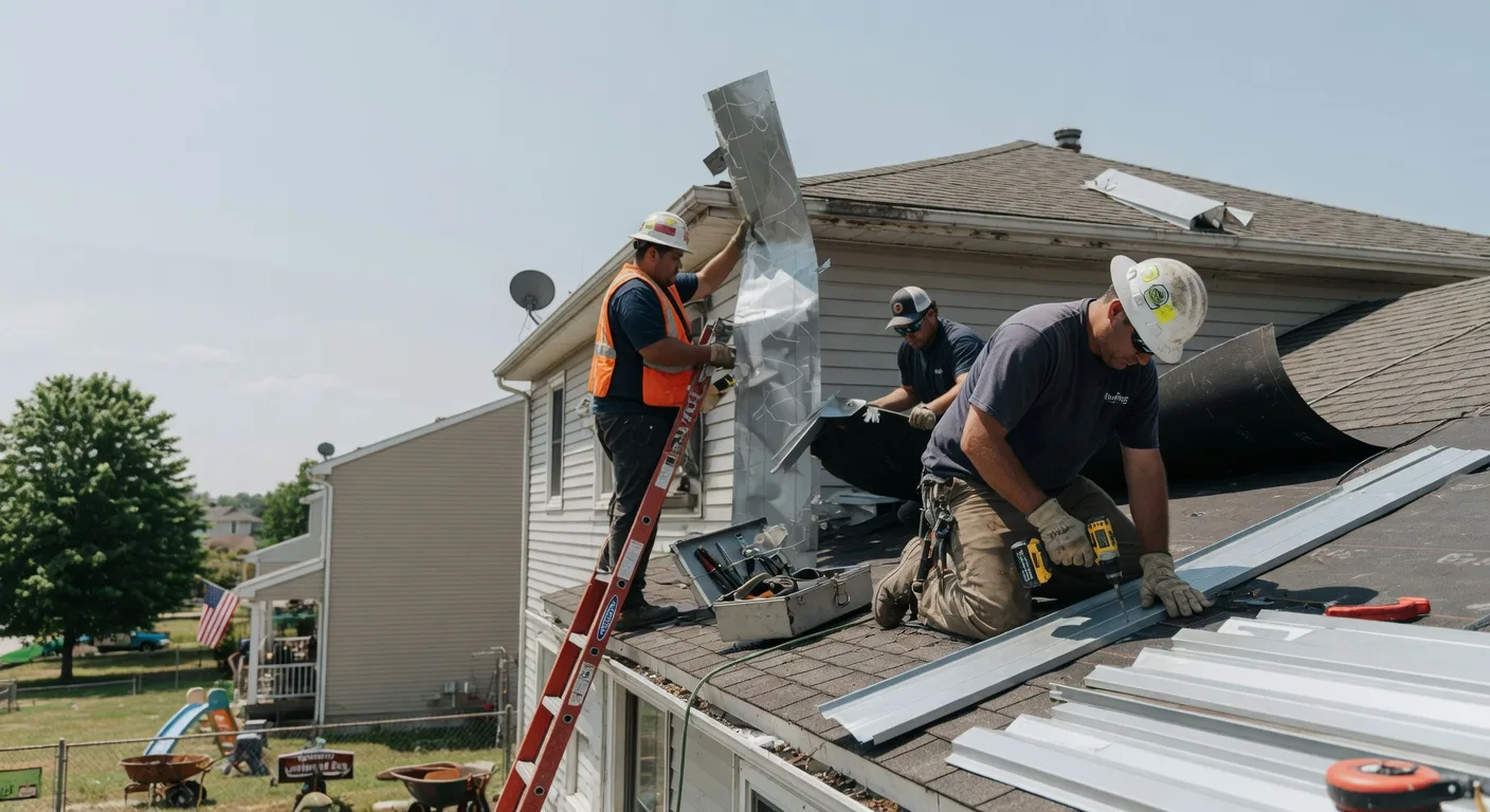 Storm Damage Metal Roof Repair in Parksville, NY